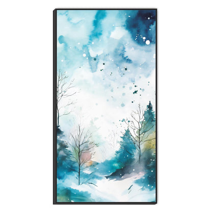 Winter View Abstract Canvas Wall Painting