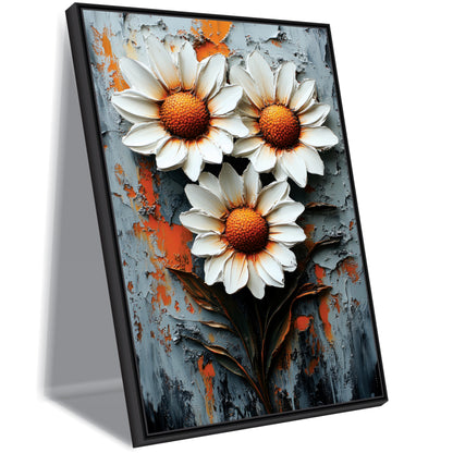 3D Flower Canvas Art Wall Painting