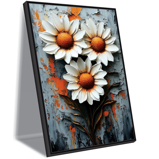 3D Flower Canvas Art Wall Painting