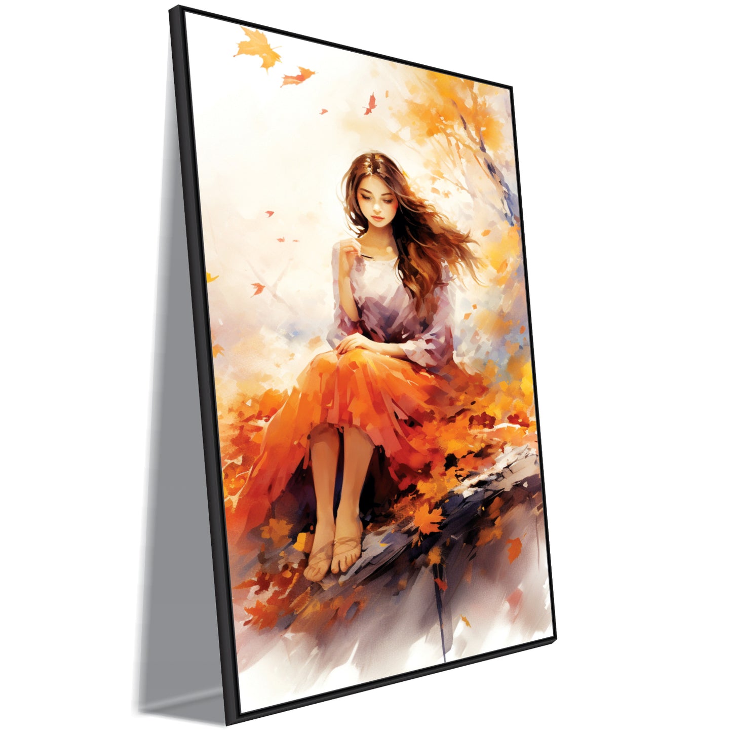 Beauty Girl Forest Canvas Art Wall Painting