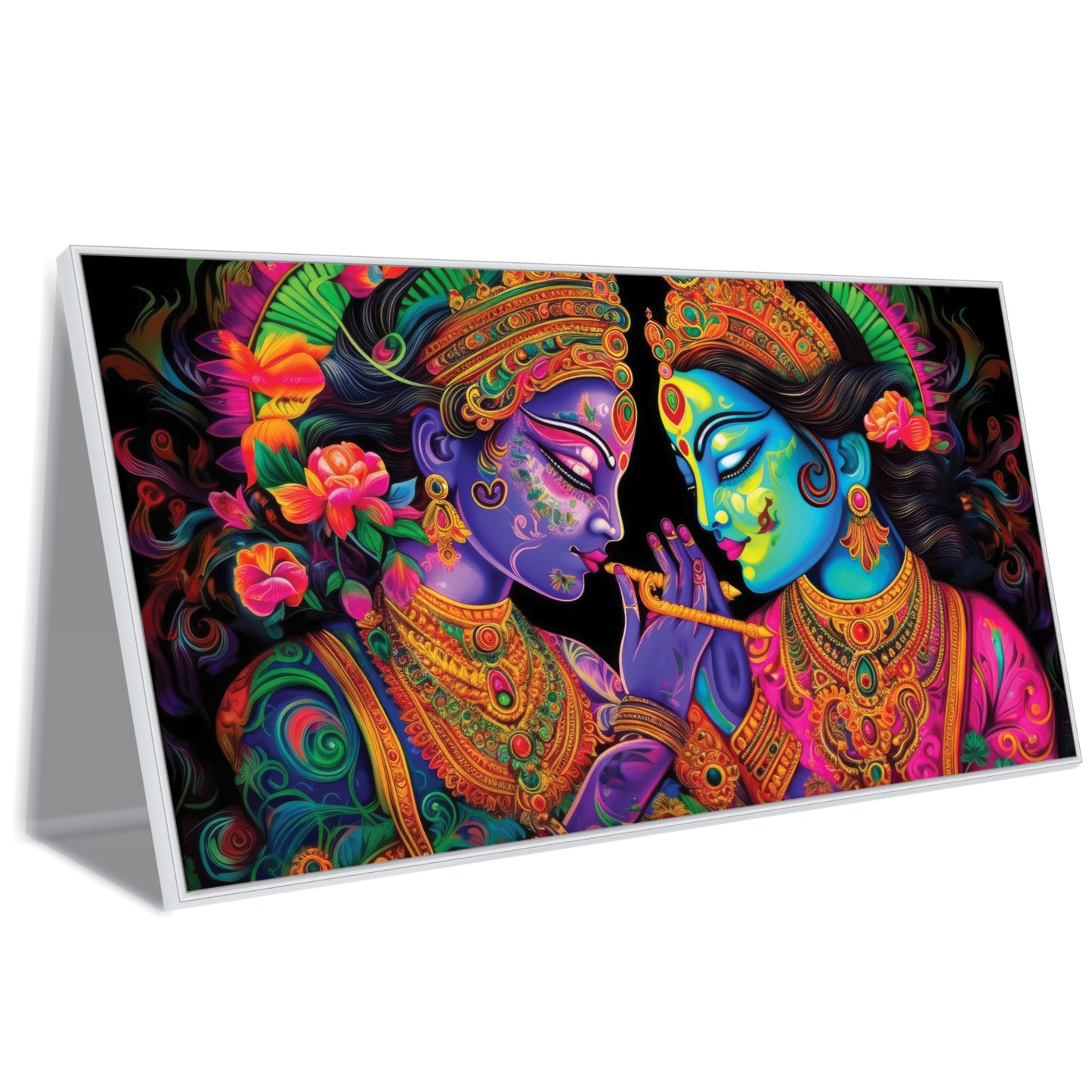 Radha Krishna beautiful art Canvas Print Wall Painting