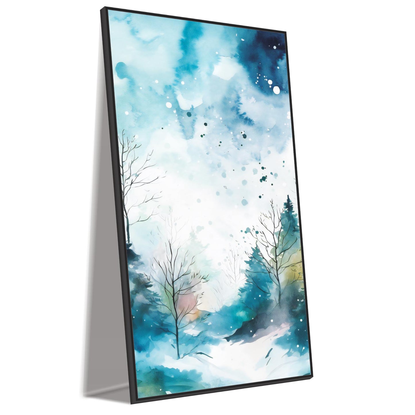 Winter View Abstract Canvas Wall Painting