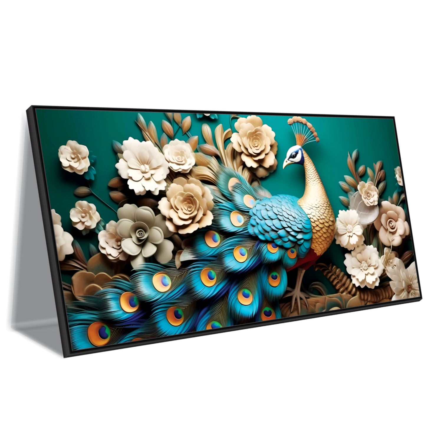 3D peacock Canvas art Print Wall Painting