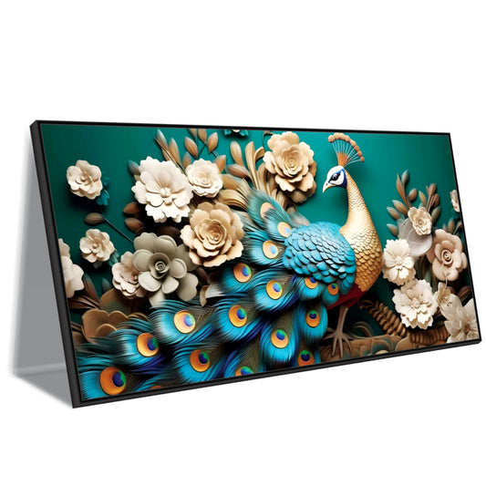 3D peacock Canvas art Print Wall Painting