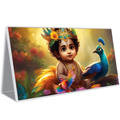 Little Krishna Beautiful Canvas Art Wall Painting