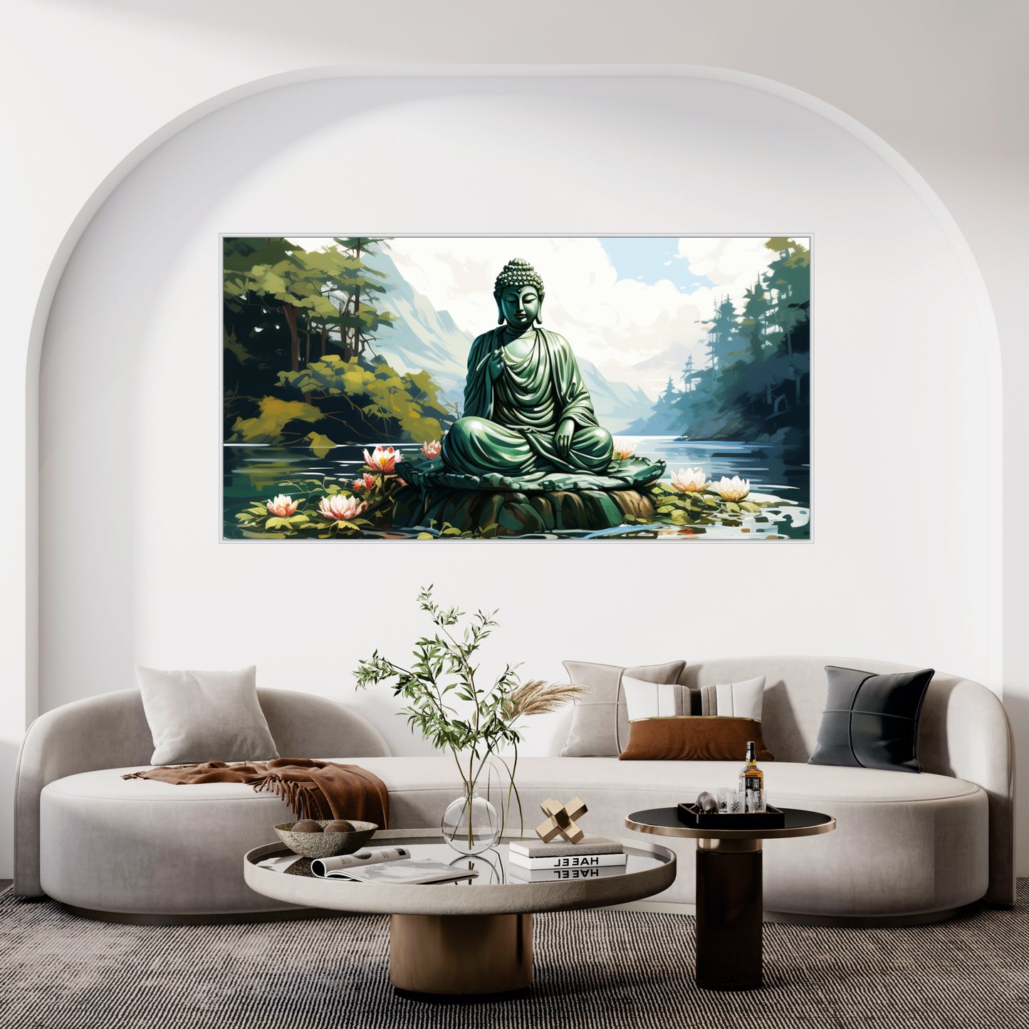 Abstract Buddha Canvas Art Canvas Print Wall Painting