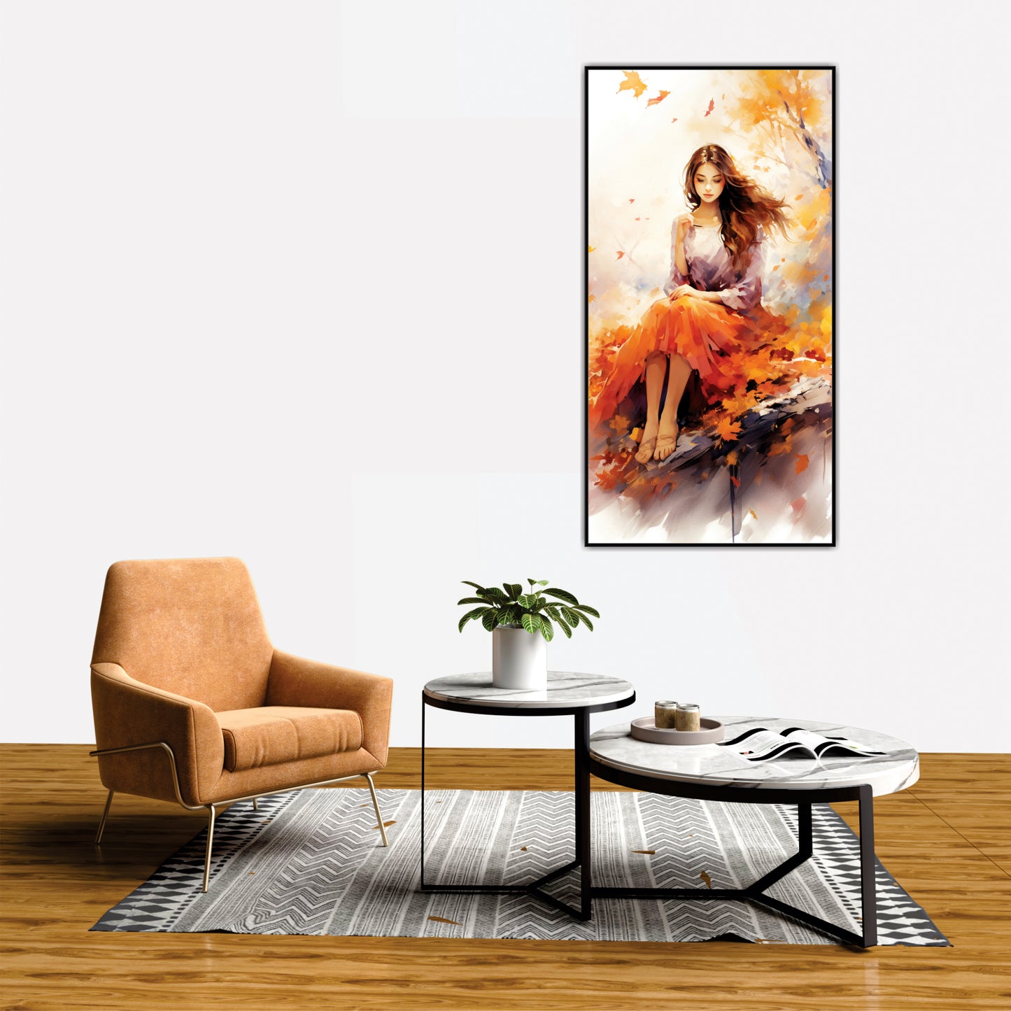 Beauty Girl Forest Canvas Art Wall Painting