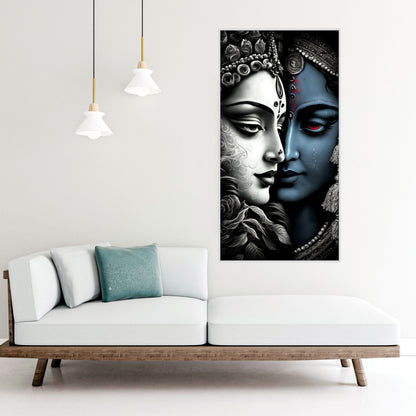 Radha Krishna Canvas Wall Art