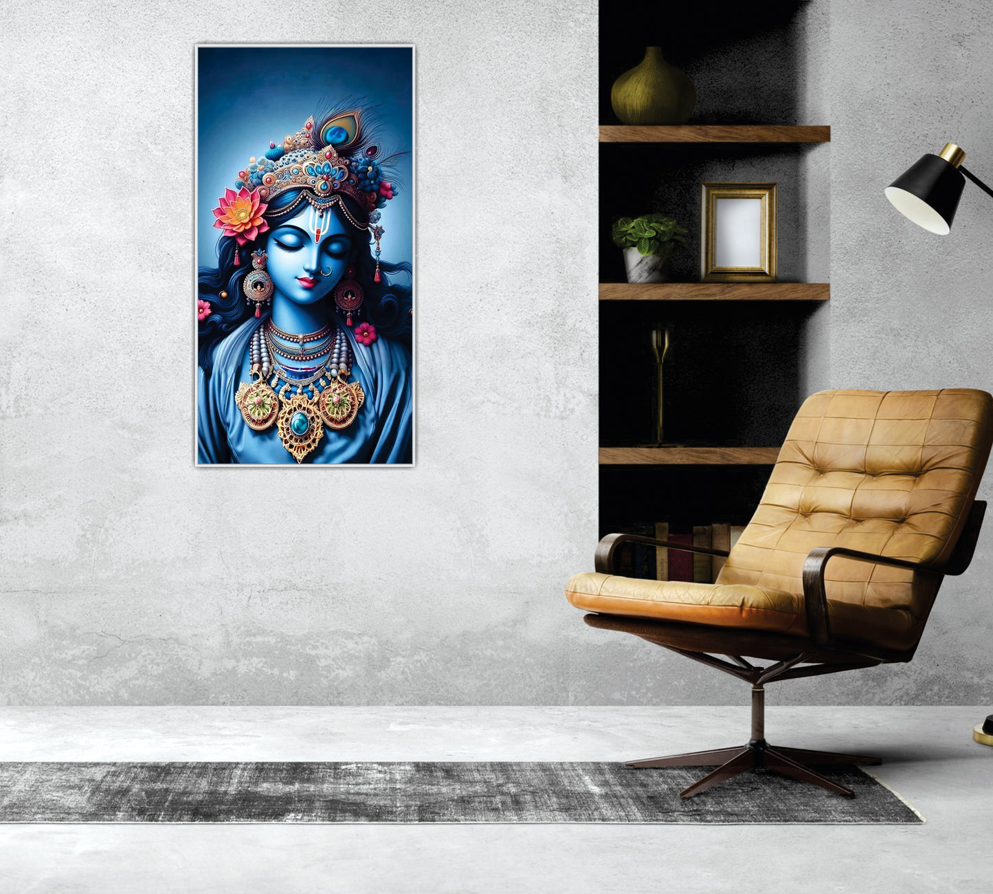 Krishna Beautiful Canvas Art Wall Painting