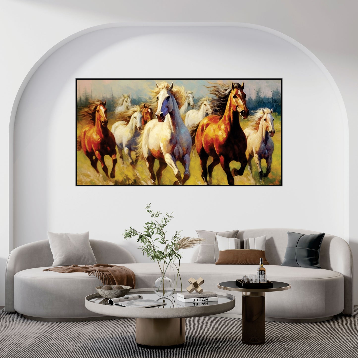 Running horse art Canvas Print Wall Painting