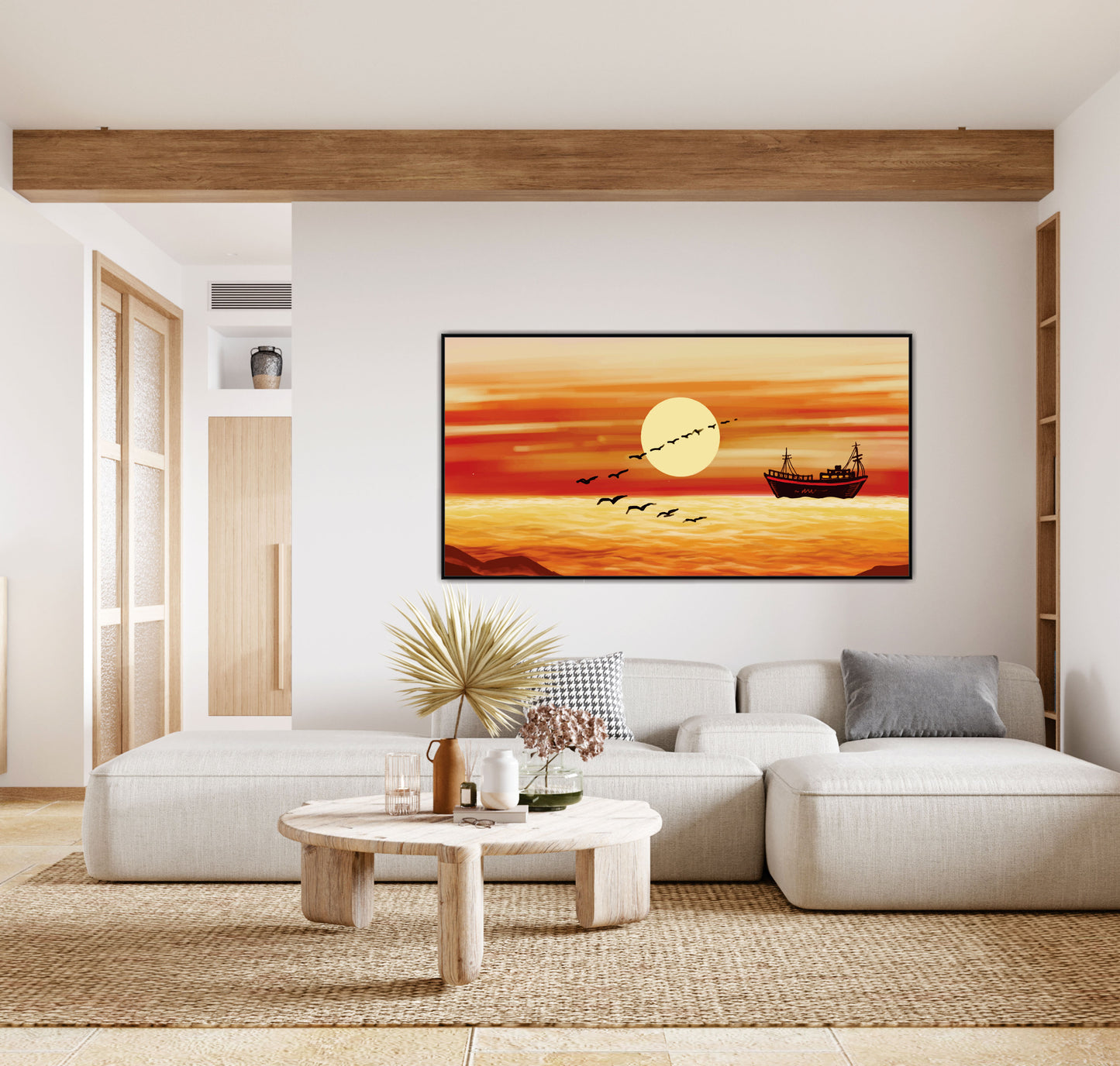 Boating view Canvas Print Wall Painting