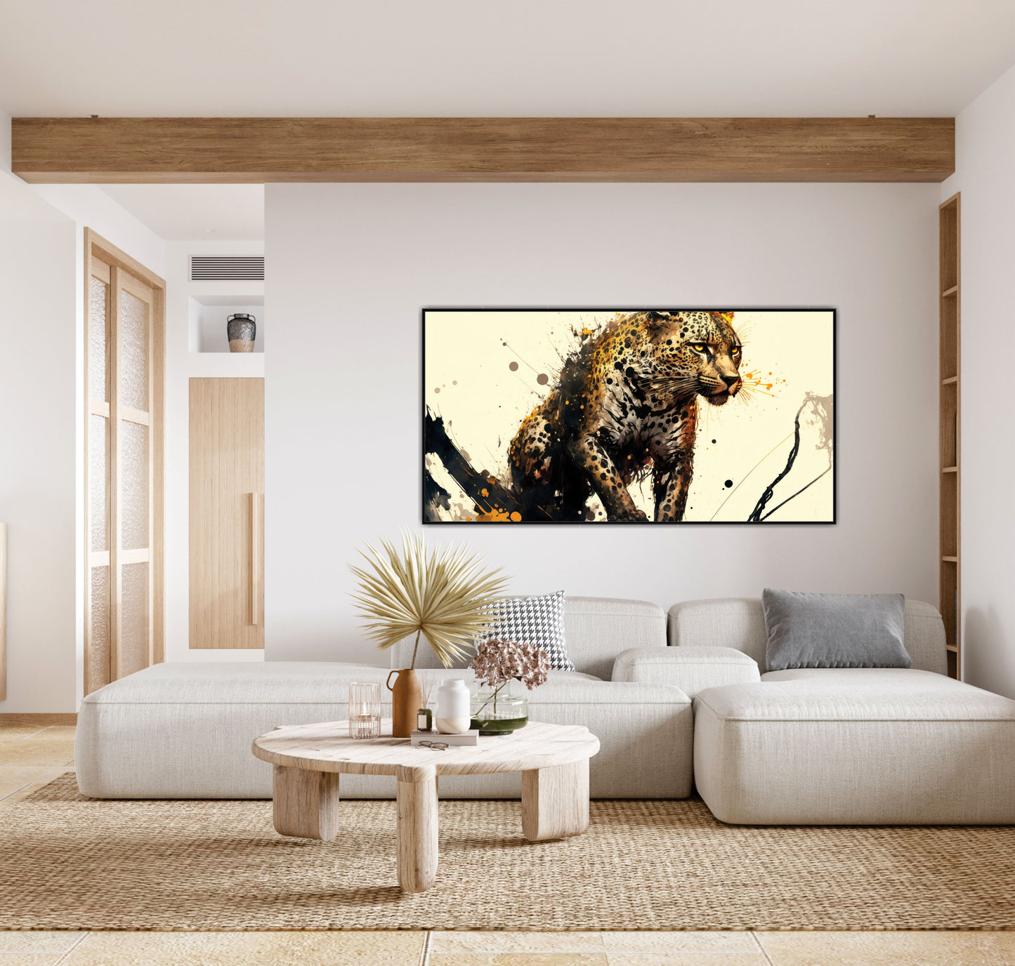 Leopard wild life Landscape Canvas Art