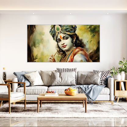 Krishna Beautiful Canvas Art Wall Painting