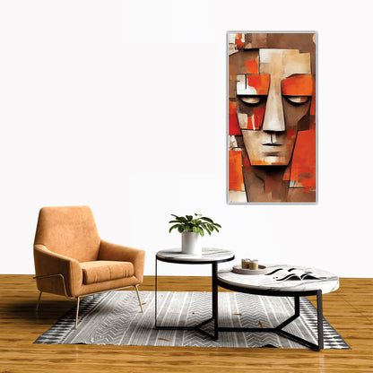 Abstract Face Art Canvas Painting