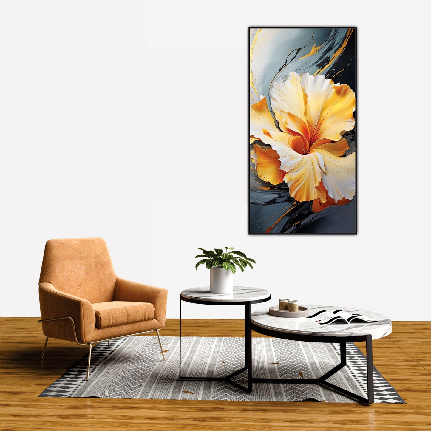 3D Flower art Canvas Print Wall Painting