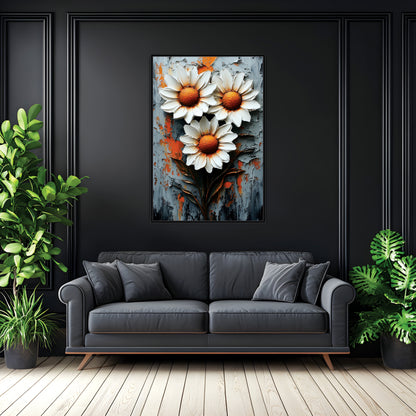 3D Flower Canvas Art Wall Painting