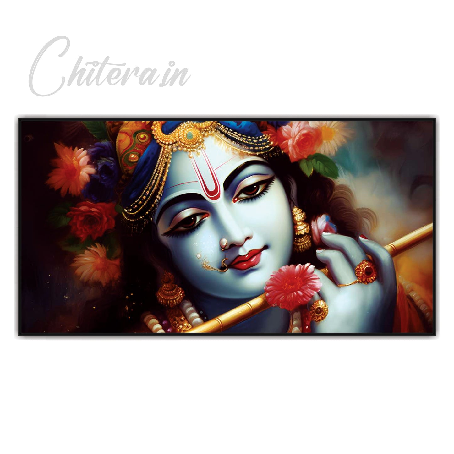 Krishna flute Canvas Art Wall Painting