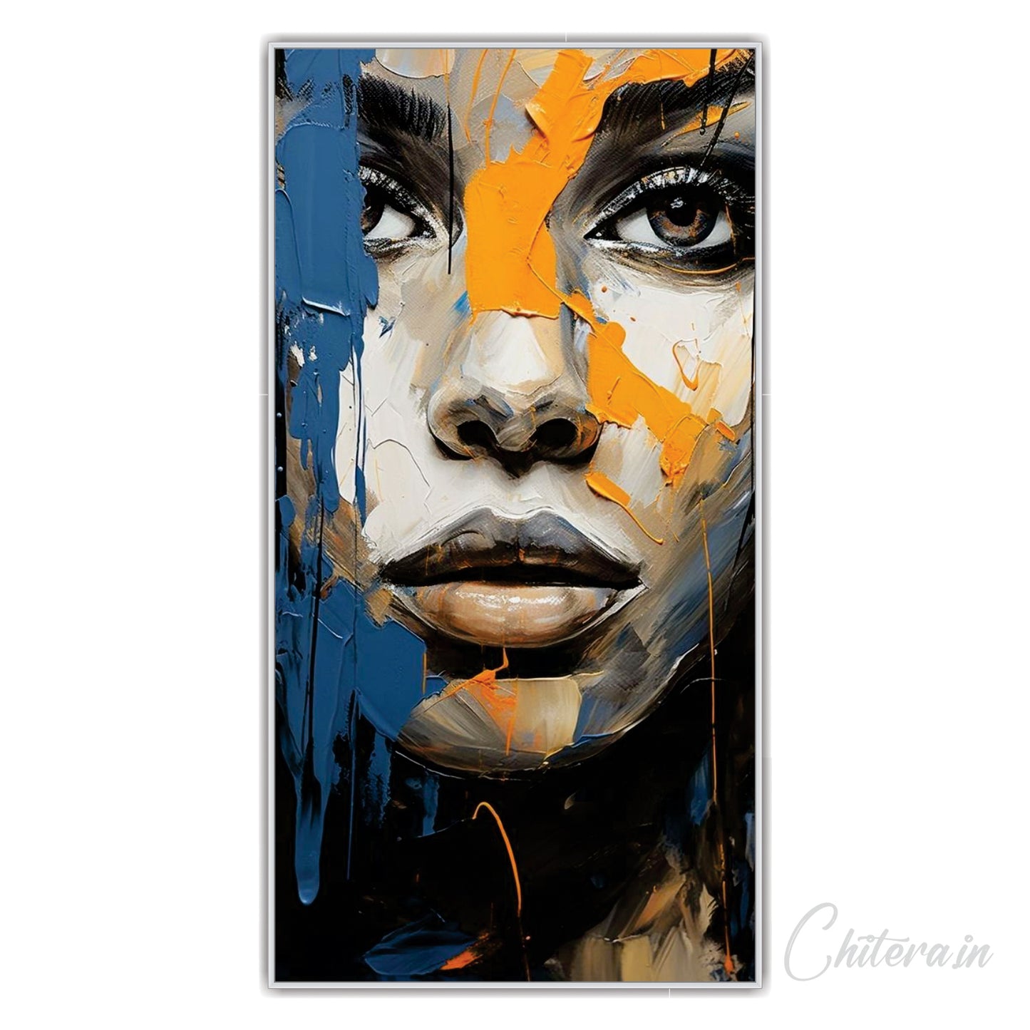 Girl Face 3D Canvas Art Wall Painting