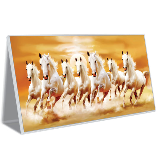 Seven Steeds of Light Canvas Wall Art