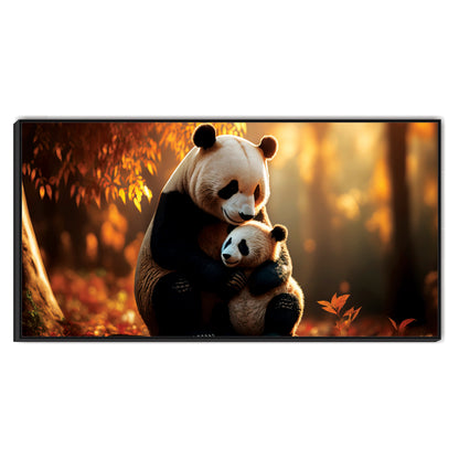 Panda with mother wild life Landscape Canvas Art