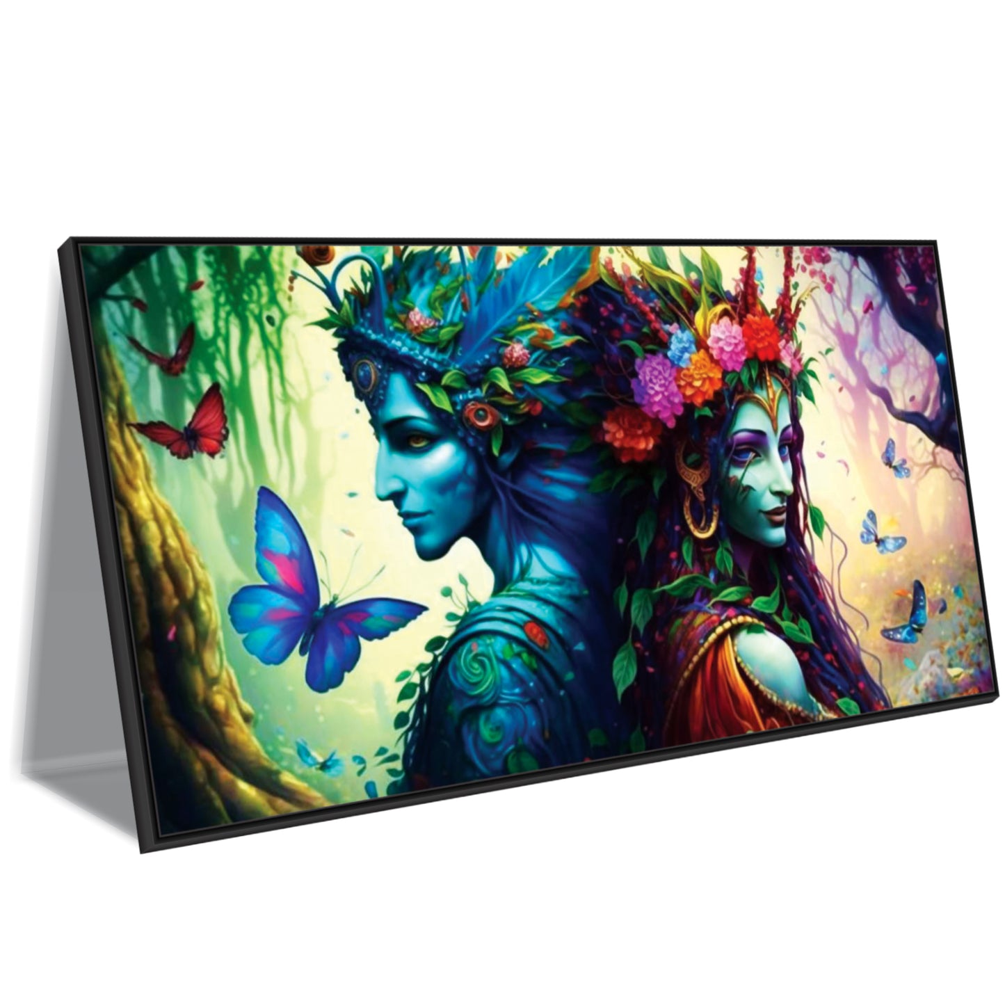 Radha Krishna beautiful art Canvas Wall Painting