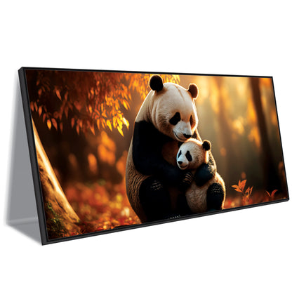 Panda with mother wild life Landscape Canvas Art