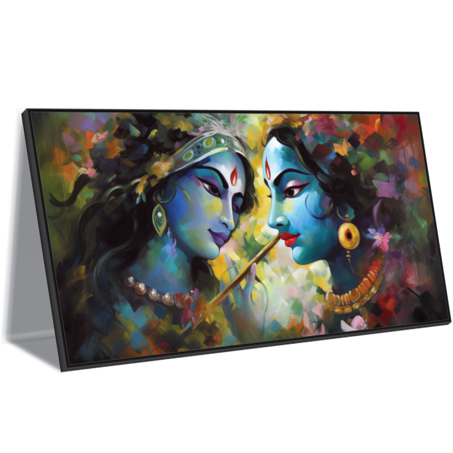 Radha Krishna beautiful art Canvas Print Wall Painting