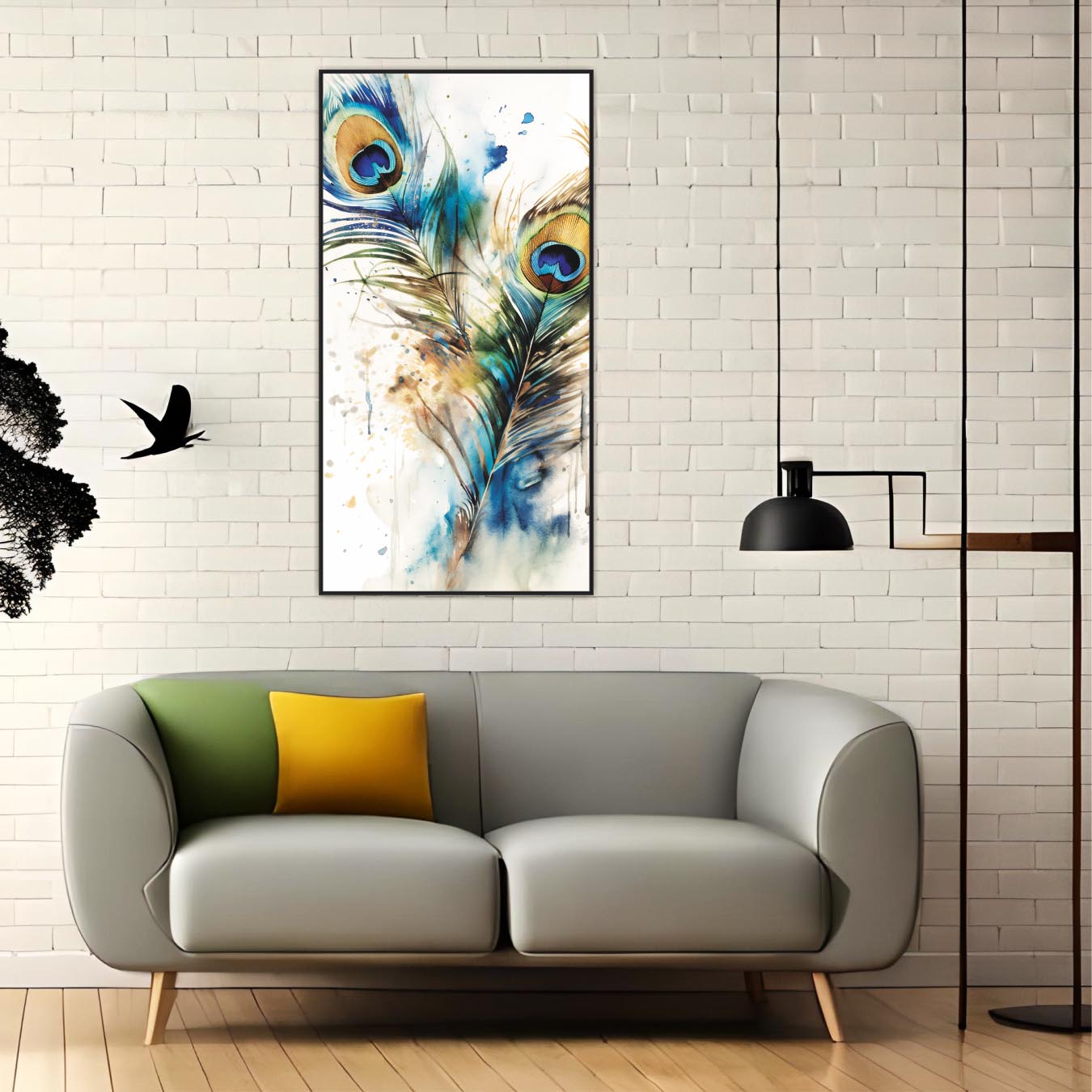 Peacock feather Canvas art Print Wall Painting