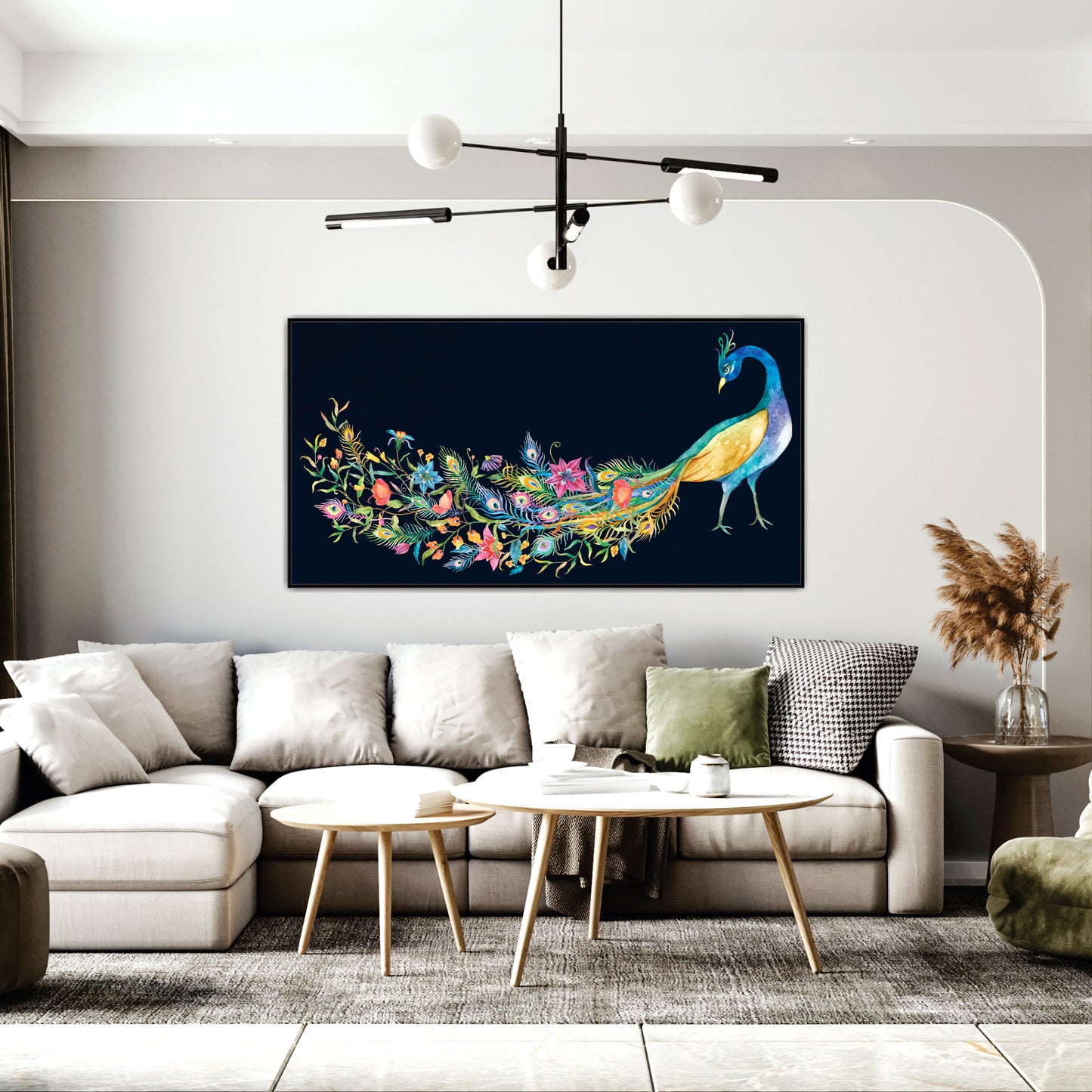 Peacock Canvas art Print Wall Painting