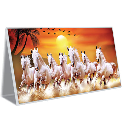 Race Through Firelight Canvas Wall Art