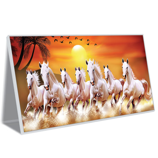 Race Through Firelight Canvas Wall Art