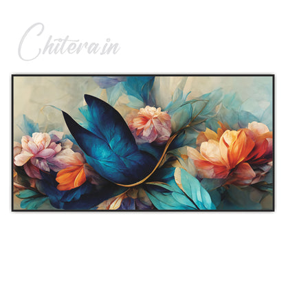 Enchanted Bloom: A Canvas Painted with 3D Blossoms in a Blush of Color