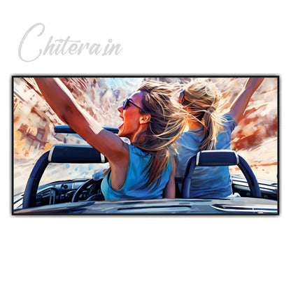 Girls on a Trip Landscape Canvas Art