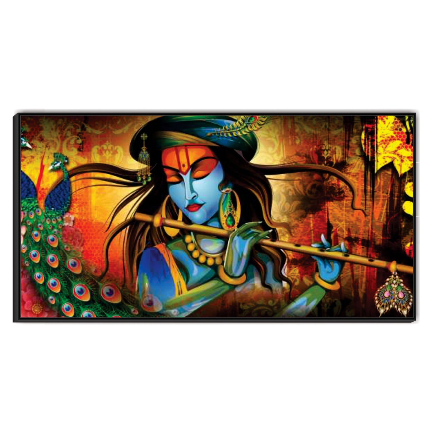 Krishna flute Canvas Art Wall Painting