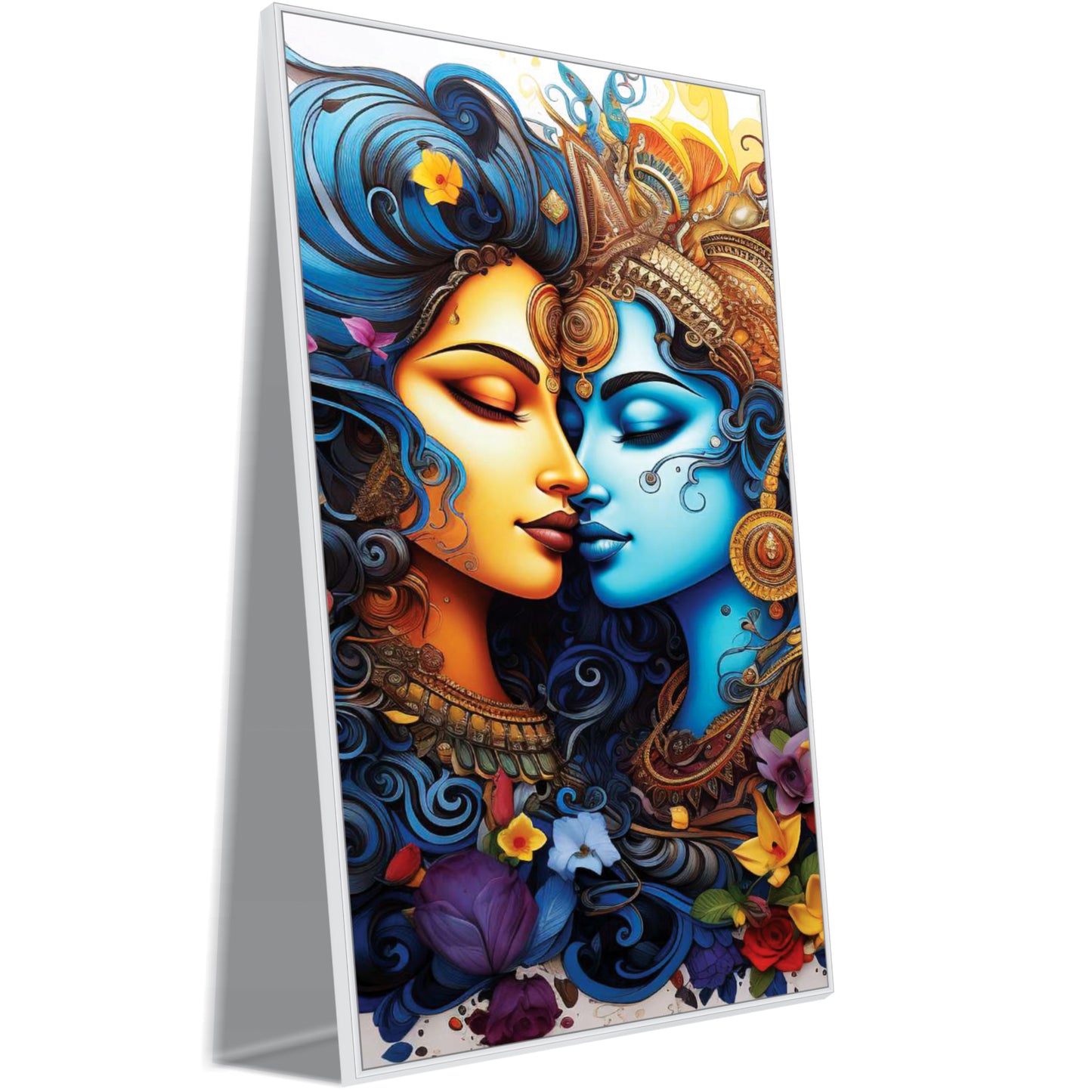 Radha Krishna beautiful art Canvas Wall Painting