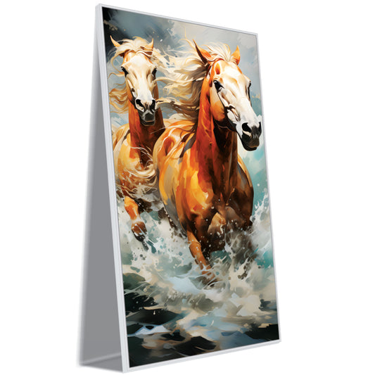 Running water horse Canvas Print Wall Painting