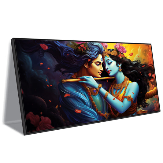 Radha Krishna beautiful art Canvas Print Wall Painting