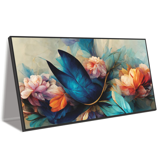 Enchanted Bloom: A Canvas Painted with 3D Blossoms in a Blush of Color