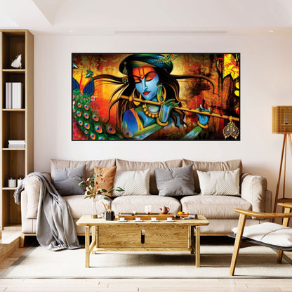 Krishna flute Canvas Art Wall Painting