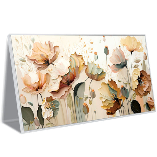 Soft Peach and Cream Flowers Canvas Wall Art