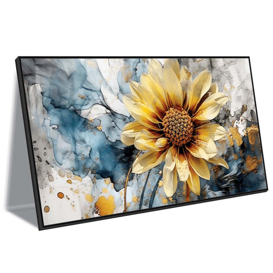 Golden Sunflower Bloom Canvas Art Wall Painting