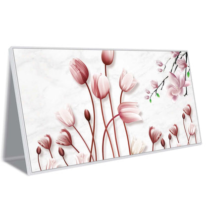 Soft Pink Tulips and Blossoms Canvas Wall Art