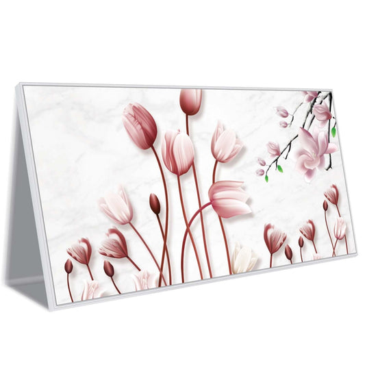 Soft Pink Tulips and Blossoms Canvas Wall Art