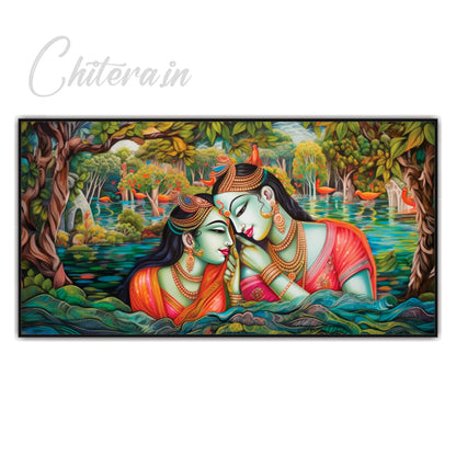 Radha Krishna Canvas Art Wall Painting