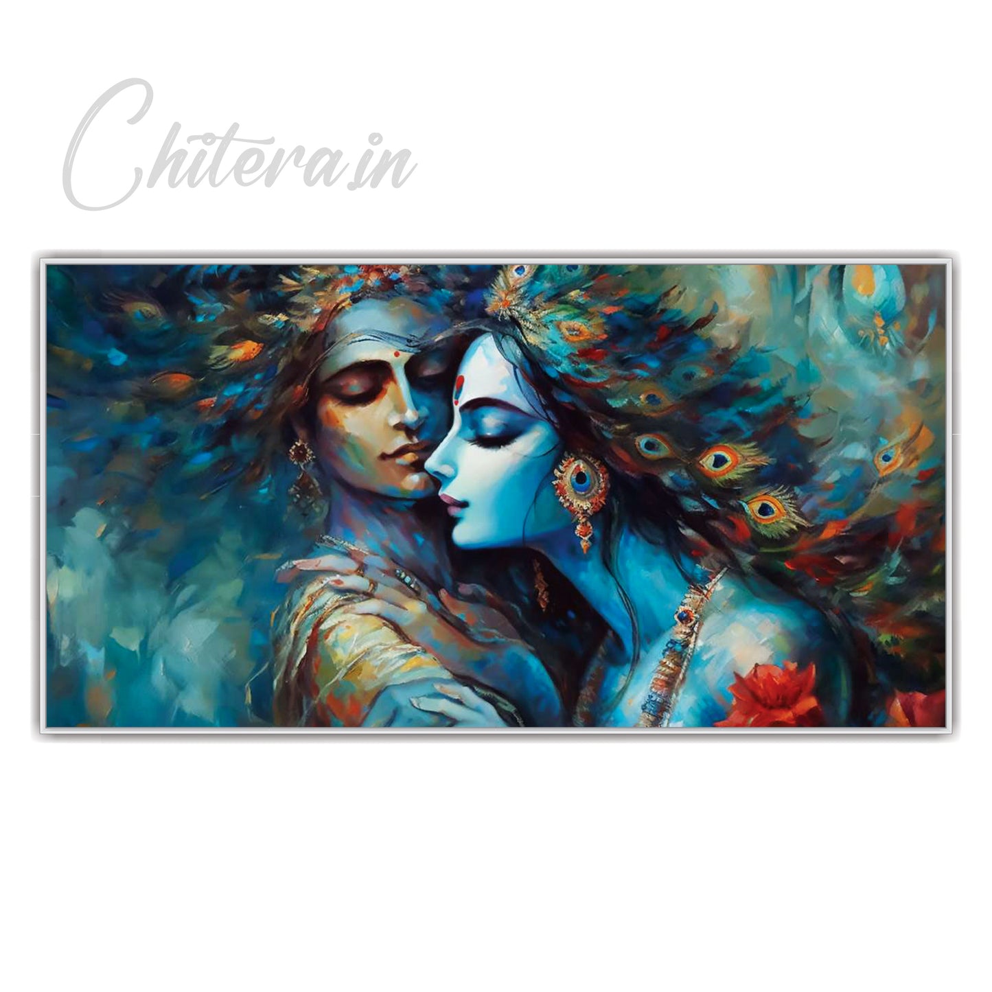 Radha Krishna beautiful art Canvas Wall Painting