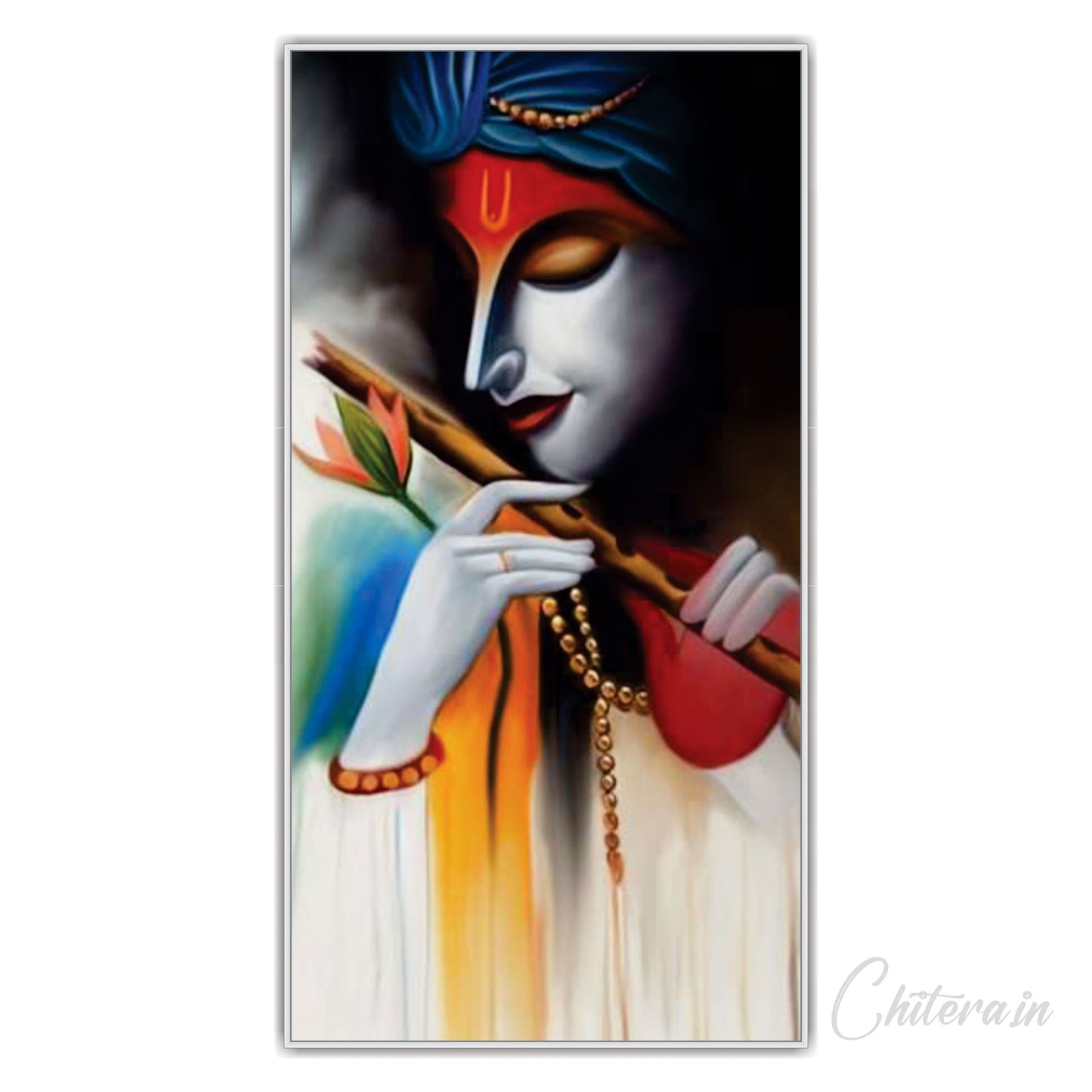 Krishna flute Canvas Art Wall Painting