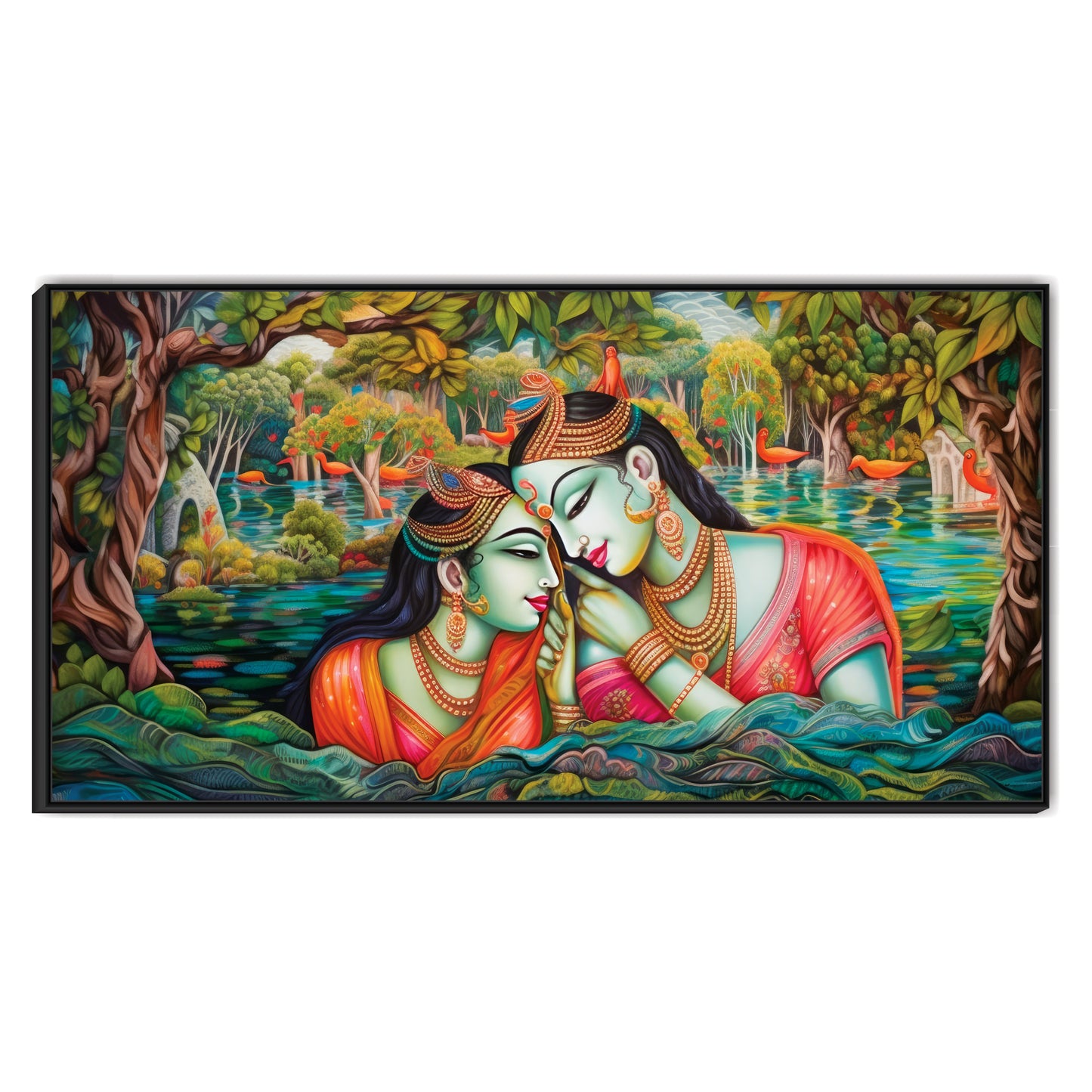 Radha Krishna Canvas Art Wall Painting