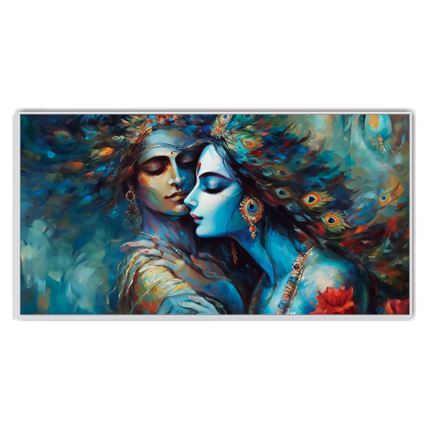 Radha Krishna beautiful art Canvas Wall Painting