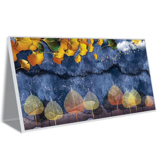 Flower and Leaves Canvas Art