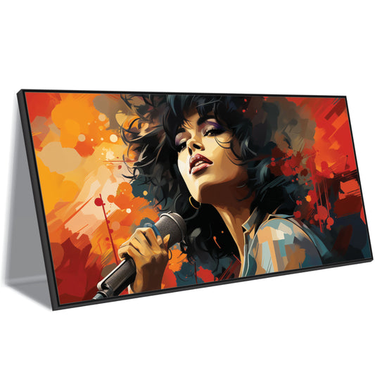 Girl Singer Canvas Art Wall Painting